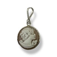 Pendant Mandile 1922 Woman Cammei  in Silver Conchiglia 2MCICM164